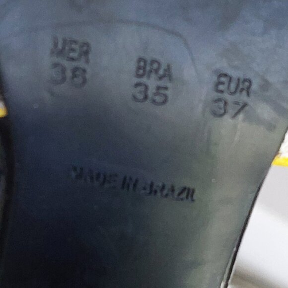 DI Vitrini Zebra Pattern Block/Wedge Heel Shoes Womens Size 6 - Picture 14 of 16